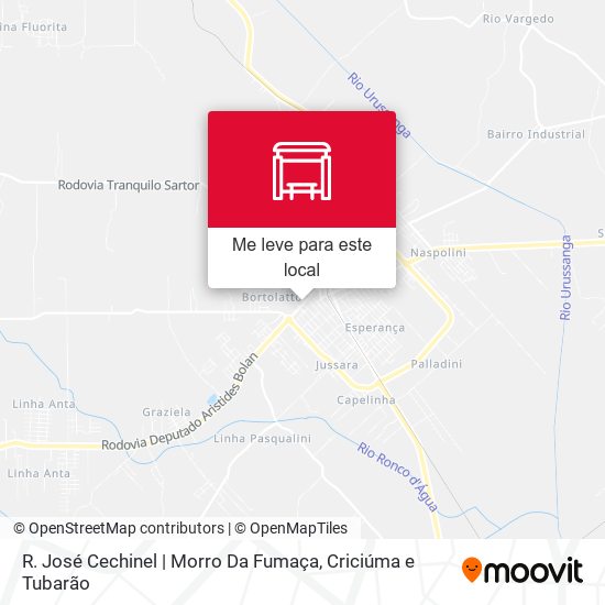 R. José Cechinel | Morro Da Fumaça mapa