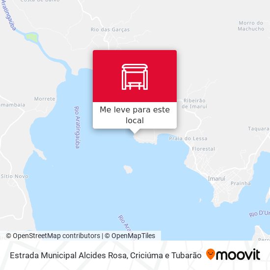 Estrada Municipal Alcides Rosa mapa