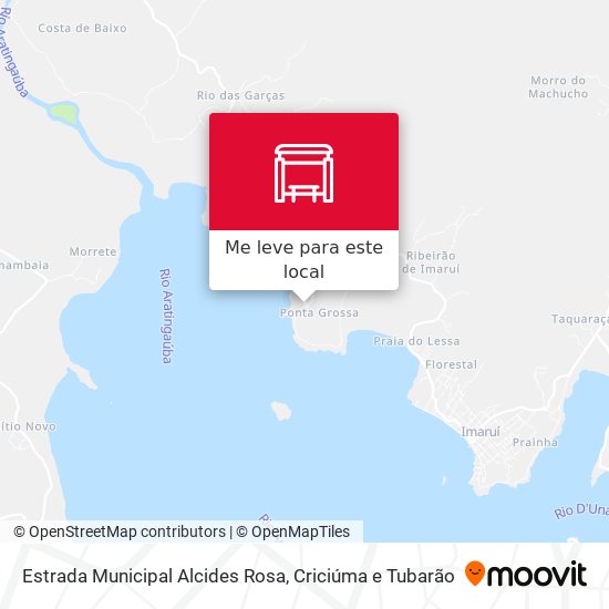 Estrada Municipal Alcides Rosa mapa