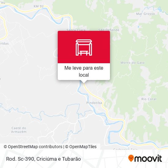 Rod. Sc-390 mapa