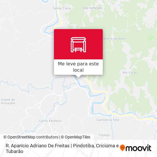 R. Aparício Adriano De Freitas | Pindotiba mapa