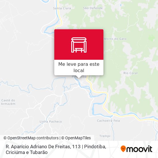 R. Aparício Adriano De Freitas, 113 | Pindotiba mapa