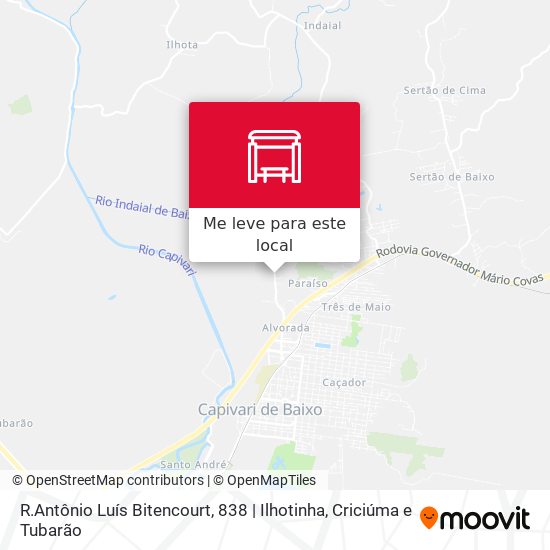 R.Antônio Luís Bitencourt, 838 | Ilhotinha mapa