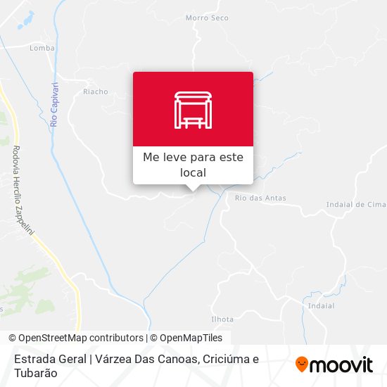 Estrada Geral | Várzea Das Canoas mapa