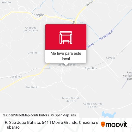 R. São João Batista, 641 | Morro Grande mapa