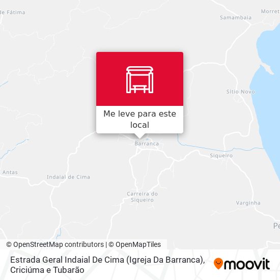 Estrada Geral Indaial De Cima (Igreja Da Barranca) mapa