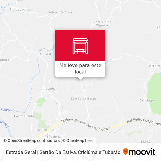 Estrada Geral | Sertão Da Estiva mapa