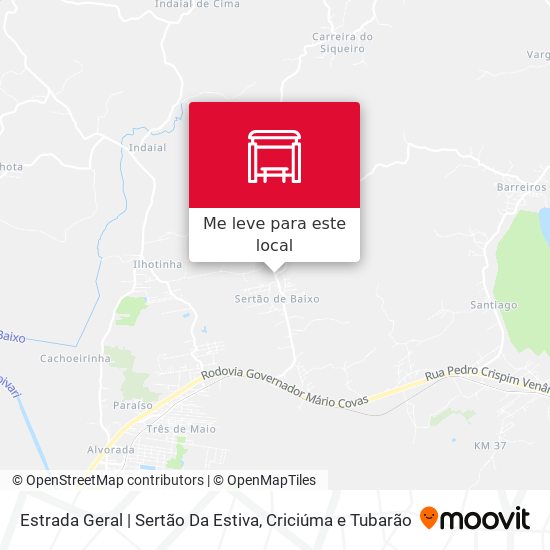 Estrada Geral | Sertão Da Estiva mapa