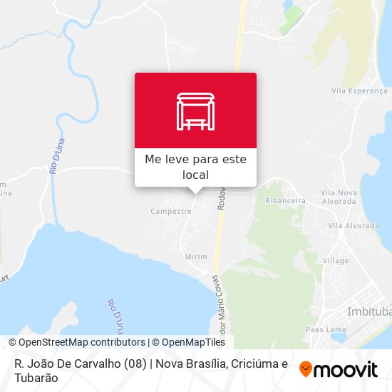 R. João De Carvalho (08) | Nova Brasília mapa
