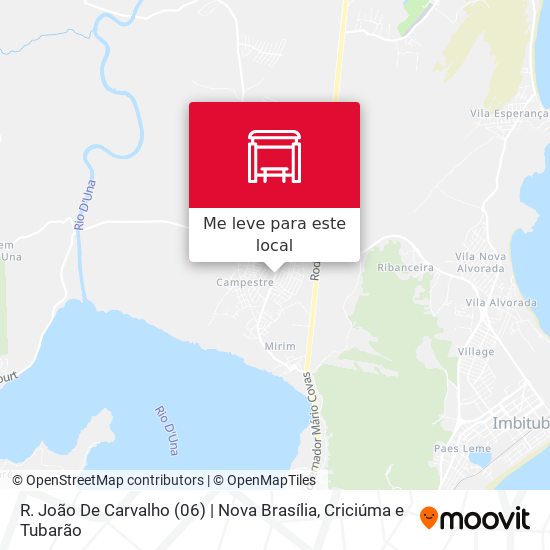 R. João De Carvalho (06) | Nova Brasília mapa