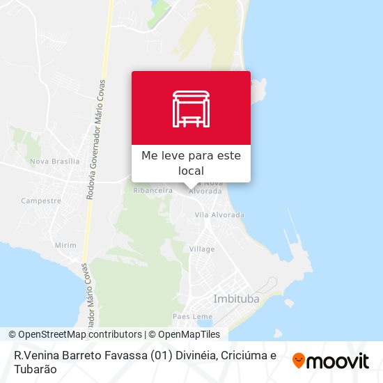 R.Venina Barreto Favassa (01)  Divinéia mapa