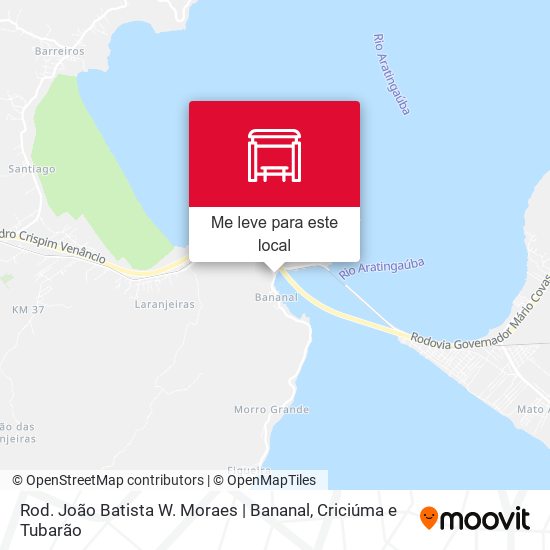 Rod. João Batista W. Moraes | Bananal mapa