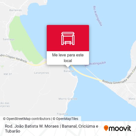 Rod. João Batista W. Moraes | Bananal mapa