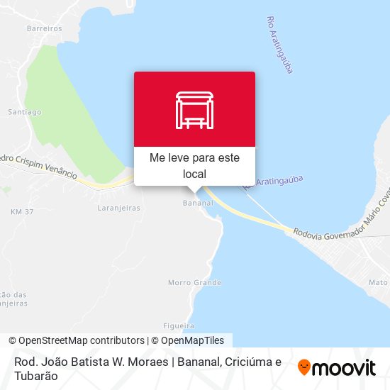 Rod. João Batista W. Moraes | Bananal mapa