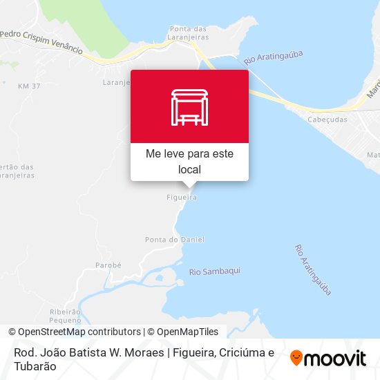 Rod. João Batista W. Moraes | Figueira mapa