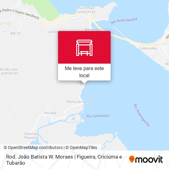 Rod. João Batista W. Moraes | Figueira mapa