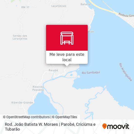 Rod. João Batista W. Moraes | Parobé mapa