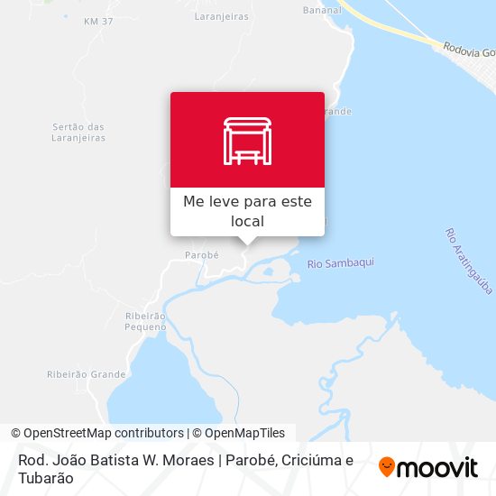 Rod. João Batista W. Moraes | Parobé mapa