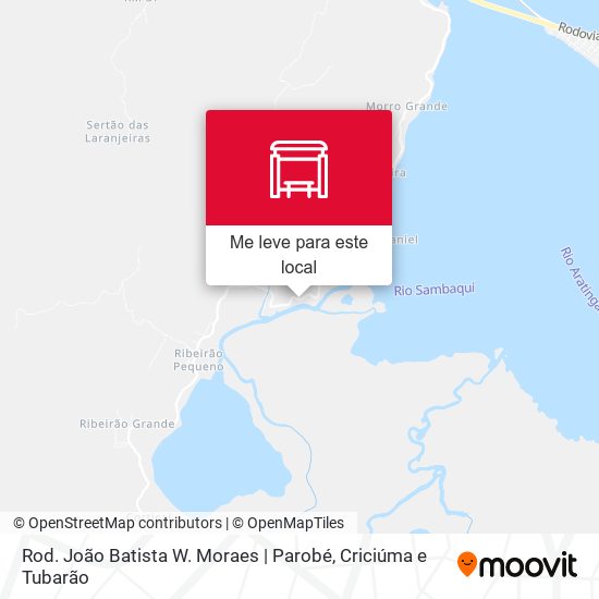 Rod. João Batista W. Moraes | Parobé mapa