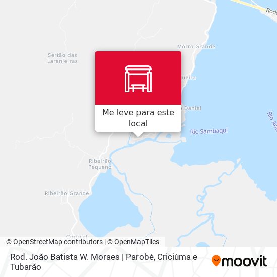 Rod. João Batista W. Moraes | Parobé mapa