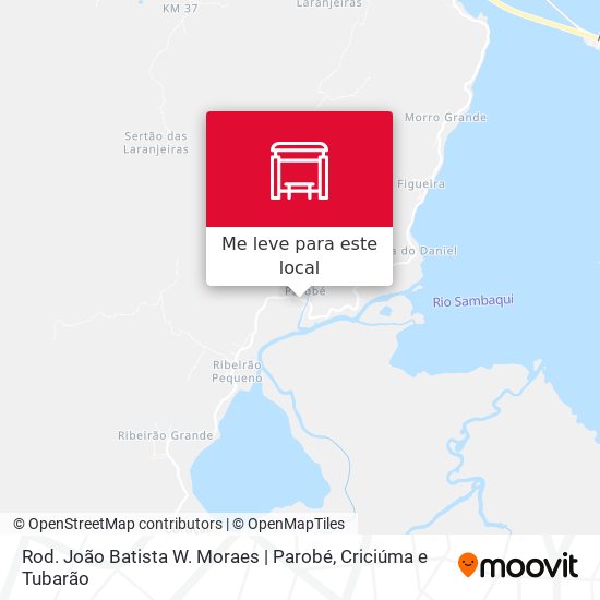 Rod. João Batista W. Moraes | Parobé mapa