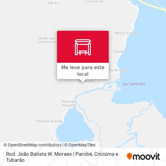 Rod. João Batista W. Moraes | Parobé mapa