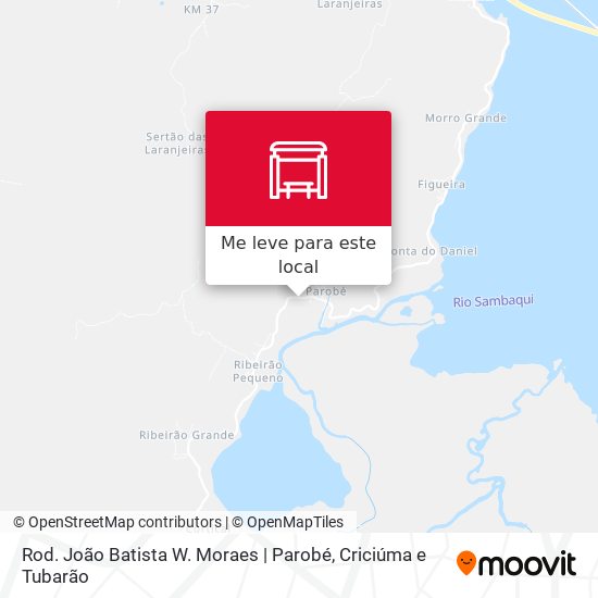 Rod. João Batista W. Moraes | Parobé mapa
