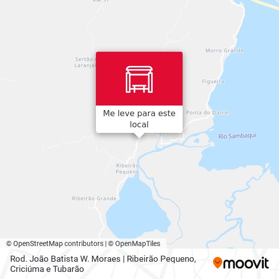 Rod. João Batista W. Moraes | Ribeirão Pequeno mapa