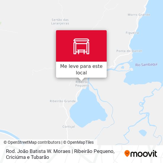 Rod. João Batista W. Moraes | Ribeirão Pequeno mapa