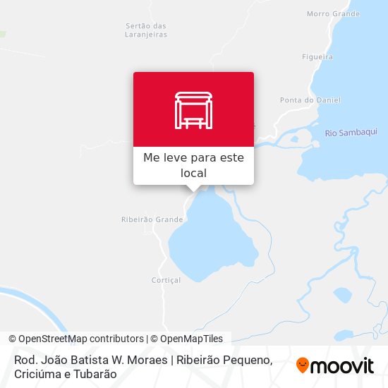Rod. João Batista W. Moraes | Ribeirão Pequeno mapa