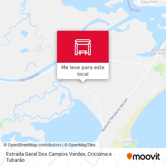 Estrada Geral Dos Campos Verdes mapa