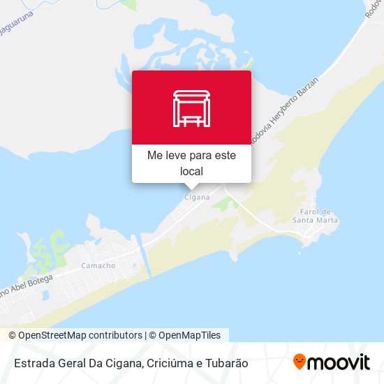 Estrada Geral Da Cigana mapa