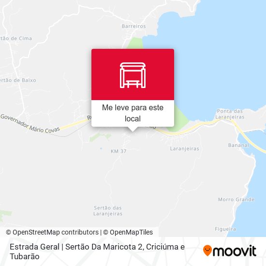 Estrada Geral | Sertão Da Maricota 2 mapa