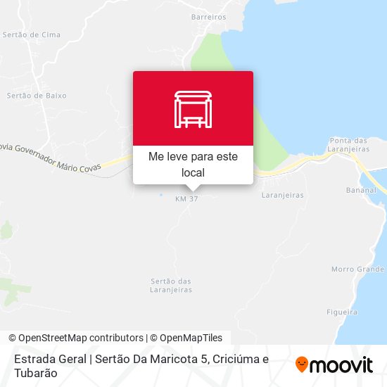 Estrada Geral | Sertão Da Maricota 5 mapa