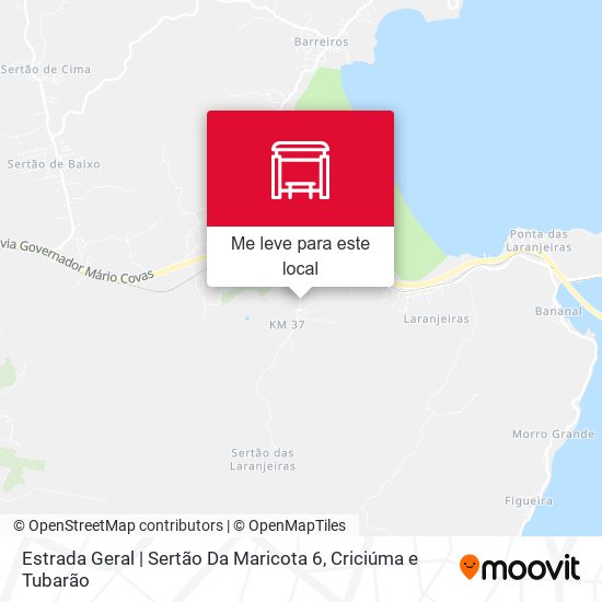 Estrada Geral | Sertão Da Maricota 6 mapa