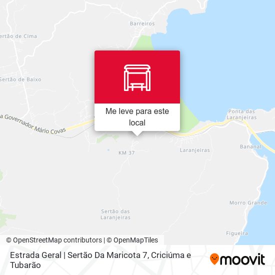 Estrada Geral | Sertão Da Maricota 7 mapa
