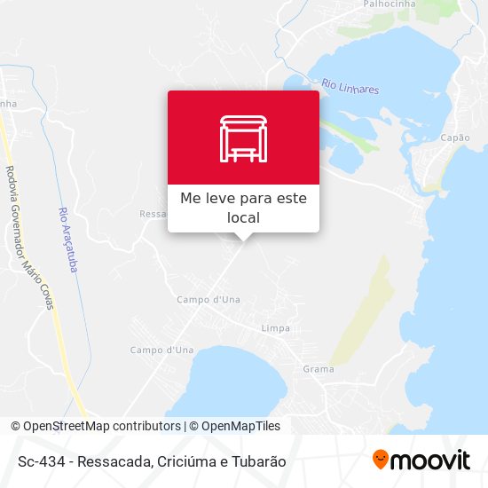 Sc-434 - Ressacada mapa