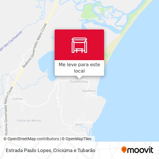 Estrada Paulo Lopes mapa