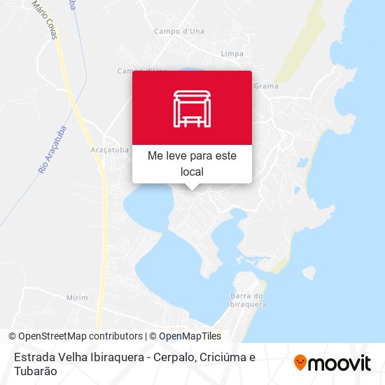Estrada Velha Ibiraquera - Cerpalo mapa