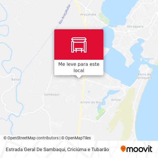 Estrada Geral De Sambaqui mapa