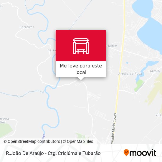 R.João De Araújo - Ctg mapa