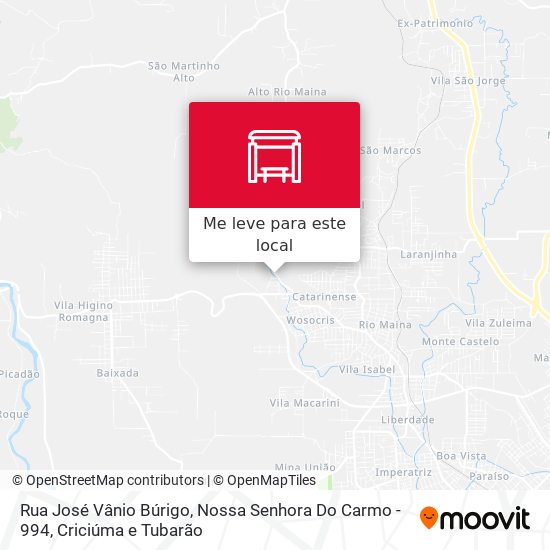 Rua José Vânio Búrigo, Nossa Senhora Do Carmo - 994 mapa