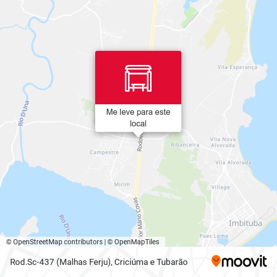 Rod.Sc-437 (Malhas Ferju) mapa
