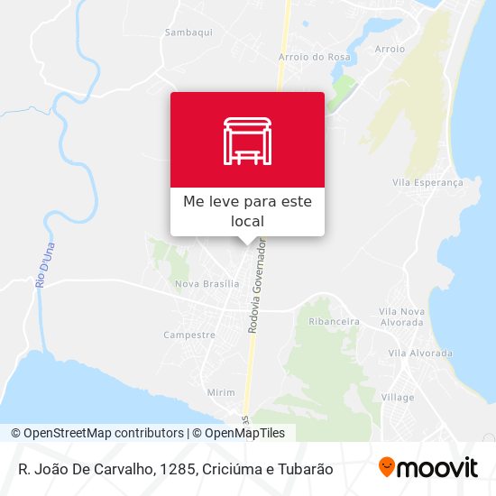 R. João De Carvalho, 1285 mapa