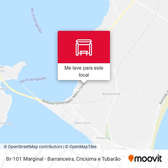 Br-101 Marginal - Barranceira mapa