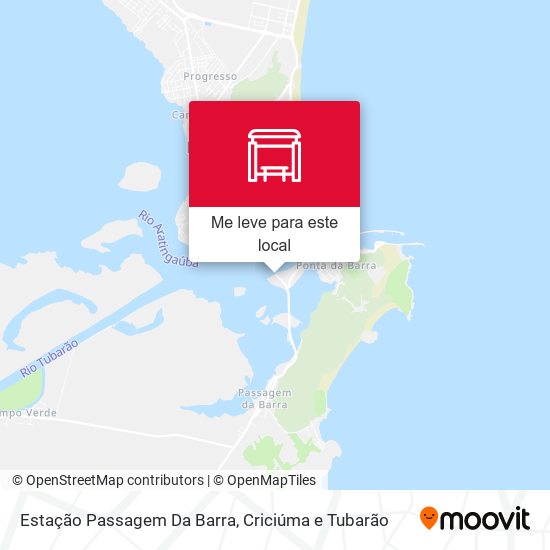 Estação Passagem Da Barra mapa