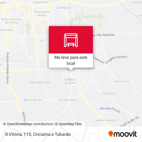 R.Vitória, 110 mapa