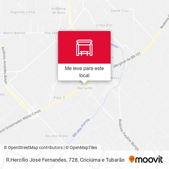R.Hercílio José Fernandes, 728 mapa