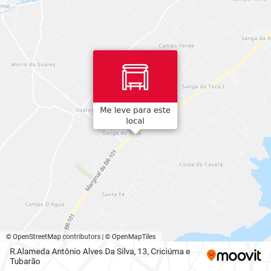 R.Alameda Antônio Alves Da Silva, 13 mapa