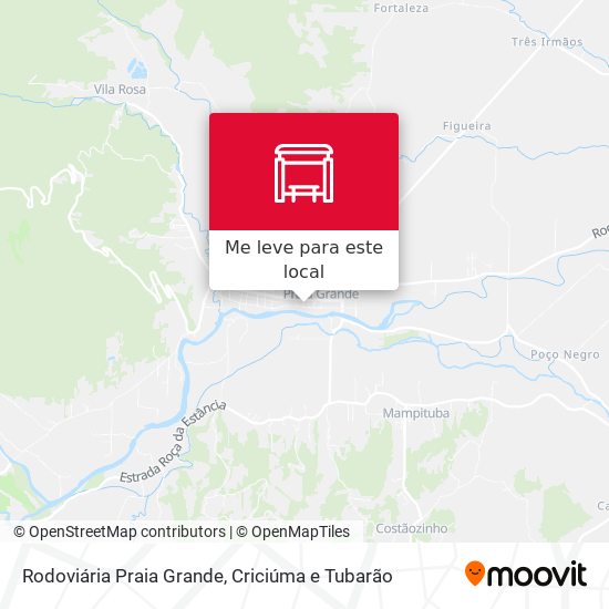 Rodoviária Praia Grande mapa